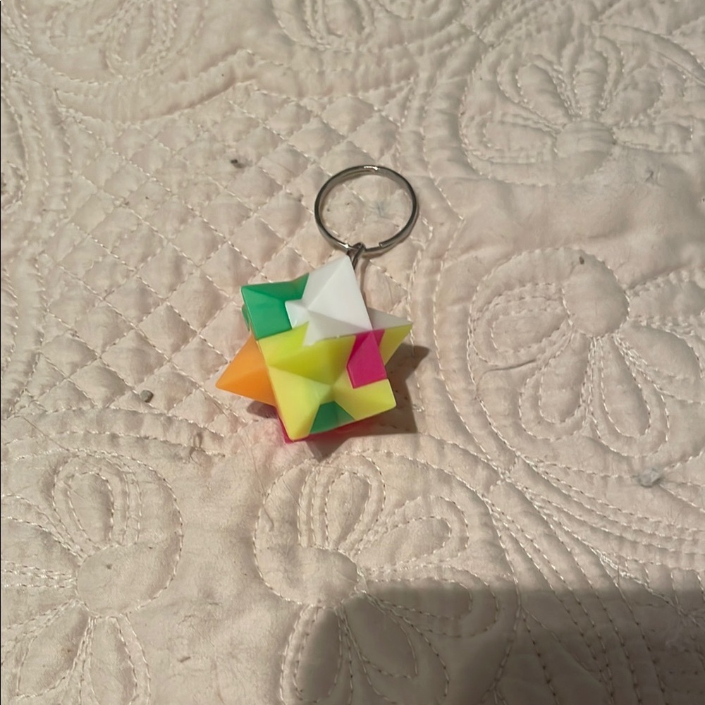 Colorful Geometric Keychain